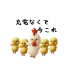 にわとり＆ひよこのおスタンプ3（個別スタンプ：7）