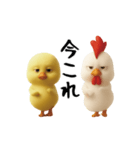 にわとり＆ひよこのおスタンプ3（個別スタンプ：24）