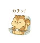 可愛い動物達の飛行機旅行（個別スタンプ：2）