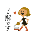 mottoのレトロレディ♡敬語（個別スタンプ：7）