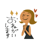 mottoのレトロレディ♡敬語（個別スタンプ：11）