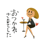 mottoのレトロレディ♡敬語（個別スタンプ：18）