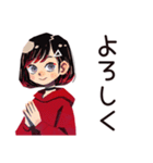 全てのやる気を失ったダウナー女子（個別スタンプ：3）