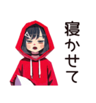全てのやる気を失ったダウナー女子（個別スタンプ：8）