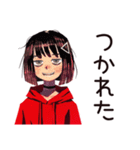 全てのやる気を失ったダウナー女子（個別スタンプ：26）