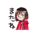 全てのやる気を失ったダウナー女子（個別スタンプ：30）
