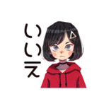 全てのやる気を失ったダウナー女子（個別スタンプ：34）