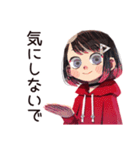 全てのやる気を失ったダウナー女子（個別スタンプ：38）