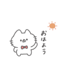 にゃんこりぼん。#1〜あいさつ〜（個別スタンプ：1）