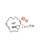 にゃんこりぼん。#1〜あいさつ〜（個別スタンプ：2）