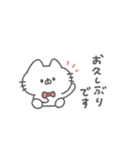 にゃんこりぼん。#1〜あいさつ〜（個別スタンプ：5）