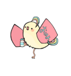 手帳鳥あいさつ（個別スタンプ：1）