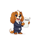 サラリー犬 キャバリア編（個別スタンプ：4）