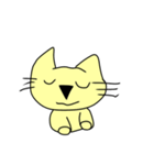 イエローキャットの日常(英語ver)（個別スタンプ：4）