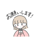 毎日使える♡ ゆるかわガールズ（個別スタンプ：4）