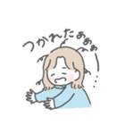 毎日使える♡ ゆるかわガールズ（個別スタンプ：6）