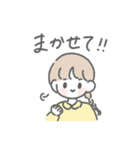 毎日使える♡ ゆるかわガールズ（個別スタンプ：7）