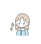 毎日使える♡ ゆるかわガールズ（個別スタンプ：11）