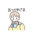 毎日使える♡ ゆるかわガールズ（個別スタンプ：16）