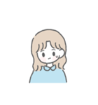 毎日使える♡ ゆるかわガールズ（個別スタンプ：17）