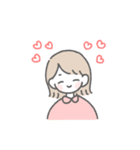 毎日使える♡ ゆるかわガールズ（個別スタンプ：20）