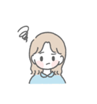 毎日使える♡ ゆるかわガールズ（個別スタンプ：27）