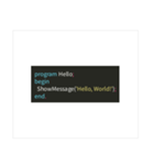HelloWorld コードたち（個別スタンプ：9）