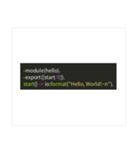 HelloWorld コードたち（個別スタンプ：30）