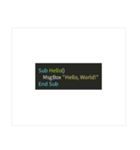 HelloWorld コードたち（個別スタンプ：35）
