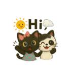 黒猫とパンダの日常ことば（個別スタンプ：26）