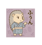 癒友童子 ハリネズミのまったり帖（個別スタンプ：22）