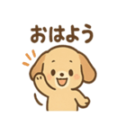 ゆるかわワンころ毎日あいさつ（個別スタンプ：1）