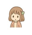 のんびりガール まったりあいさつ（個別スタンプ：34）