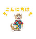 サイベリアン＆マンチカン☆でか文字夏（個別スタンプ：3）