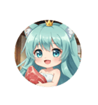 今夜はディナープレミアムみなみちゃん（個別スタンプ：19）