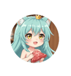 今夜はディナープレミアムみなみちゃん（個別スタンプ：21）