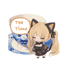 煽り系猫耳黒少女（個別スタンプ：32）