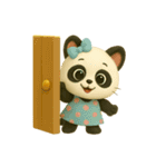 黒猫とパンダの日常ことば5（個別スタンプ：24）