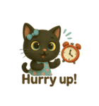 黒猫とパンダの日常ことば5（個別スタンプ：26）