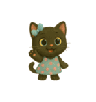 黒猫とパンダの日常ことば5（個別スタンプ：39）