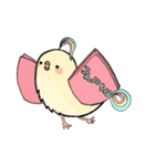 手帳鳥あいさつ (タメ口、敬語時々英語)（個別スタンプ：5）