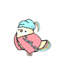 手帳鳥あいさつ (タメ口、敬語時々英語)（個別スタンプ：6）