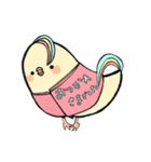 手帳鳥あいさつ (タメ口、敬語時々英語)（個別スタンプ：12）