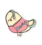 手帳鳥あいさつ (タメ口、敬語時々英語)（個別スタンプ：16）