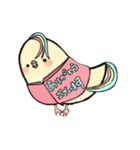 手帳鳥あいさつ (タメ口、敬語時々英語)（個別スタンプ：17）