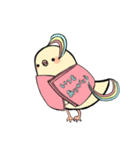 手帳鳥あいさつ (タメ口、敬語時々英語)（個別スタンプ：19）