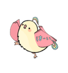 手帳鳥あいさつ (タメ口、敬語時々英語)（個別スタンプ：24）