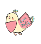 手帳鳥あいさつ (タメ口、敬語時々英語)（個別スタンプ：26）