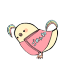 手帳鳥あいさつ (タメ口、敬語時々英語)（個別スタンプ：28）