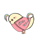 手帳鳥あいさつ (タメ口、敬語時々英語)（個別スタンプ：29）